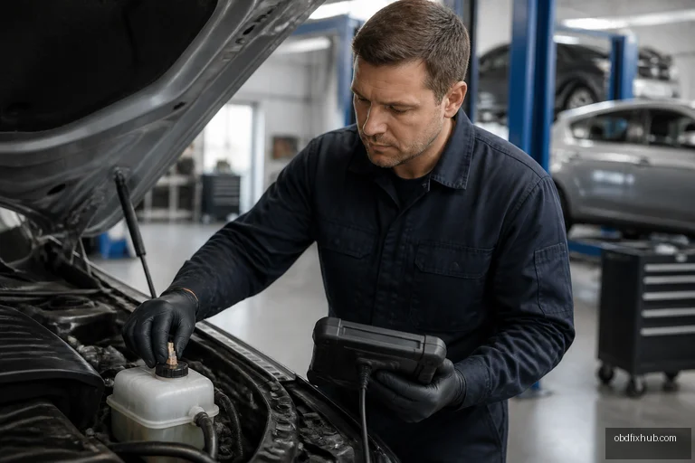 B011C Fluid Reservoir Level Sensor A: Meaning, Causes, Symptoms & Fix