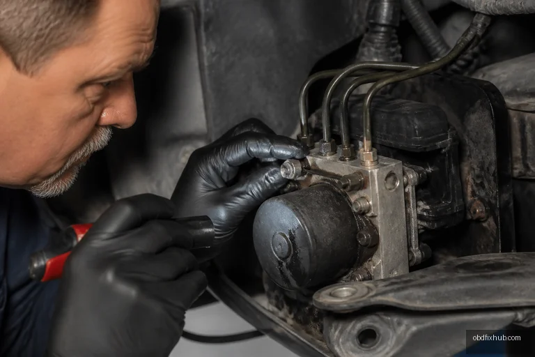 C055D Brake Hydraulic Circuit B Leak: Meaning, Causes, Symptoms & Fix