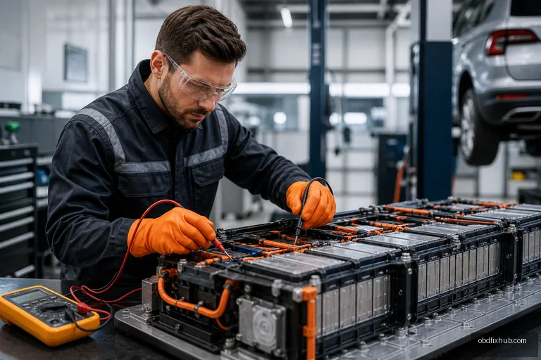 P0BBD Hybrid/EV Battery Pack Voltage Variation Exceeded Limit: Meaning, Causes, Symptoms & Fix
