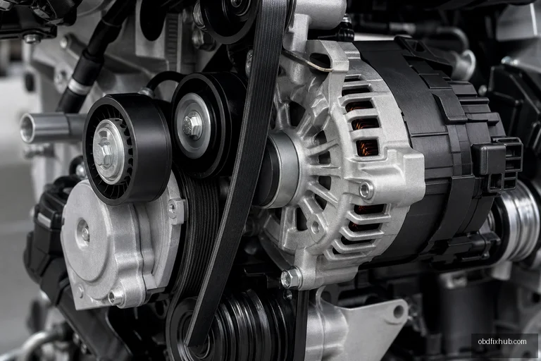P2CFA Belt-Integrated Starter Generator Tensioner Circuit: Meaning, Causes, Symptoms & Fix