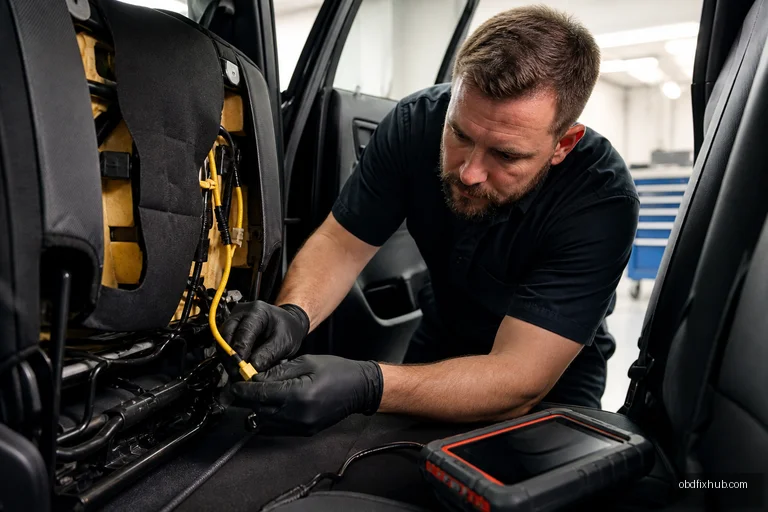 U017E Lost Communication With Seat-Belt Pretensioner Module: Meaning, Causes, Symptoms & Fix